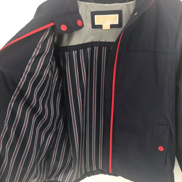 Michael Kors blue Hooded Jacket W/ drawstrings - Picture 7 of 8